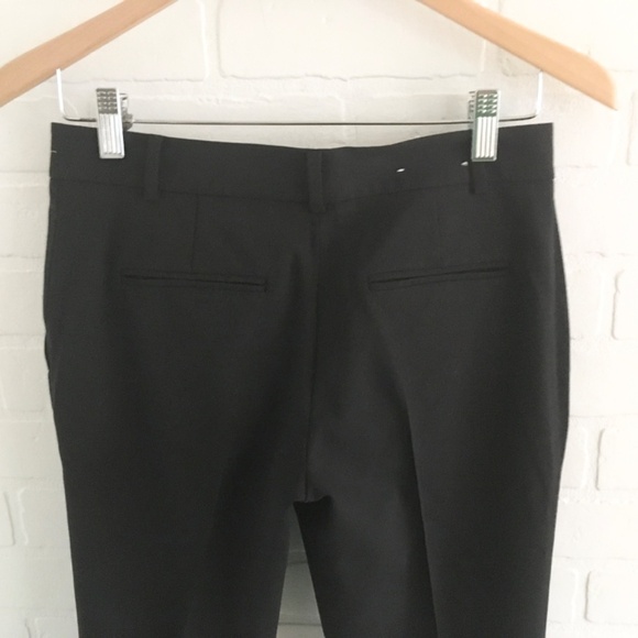 Club Monaco Women’s Trousers Ankle Pants Darted Pockets Tropical Wool Black 00 - Picture 7 of 13